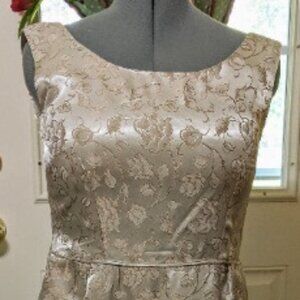 Vintage 1960s Cocktail Dress, Size 14